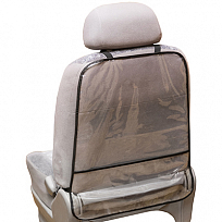 Защита спинки сиденья-органайзер SKYWAY ПВХ с карманом 60*50см прозрачная пленка 200 мкм